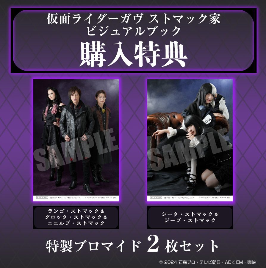 仮面ライダーガヴ キャラクターブック 特典ブロマイド付きver 仮面